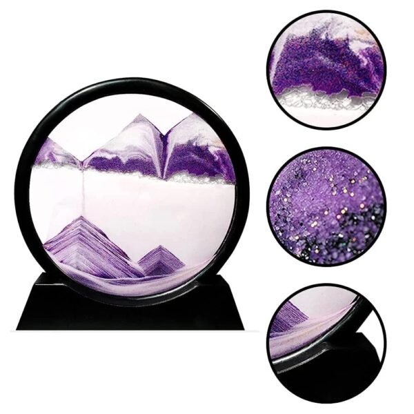 3D Moving Sand Art Lamp, Sand Lamp, Flowing Sand Painting - Sandscape Painting - Sand Clock - Moving Sand Art - Hourglass Sand Timer