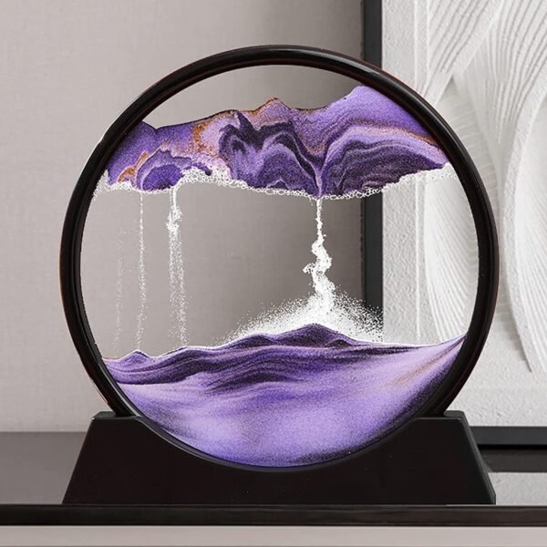 3D Moving Sand Art Lamp, Sand Lamp, Flowing Sand Painting - Sandscape Painting - Sand Clock - Moving Sand Art - Hourglass Sand Timer
