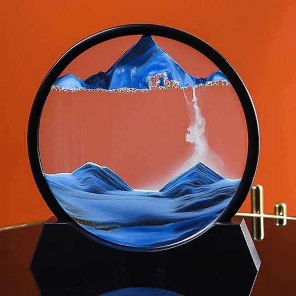 3D Moving Sand Art Lamp, Sand Lamp, Flowing Sand Painting - Sandscape Painting - Sand Clock - Moving Sand Art - Hourglass Sand Timer