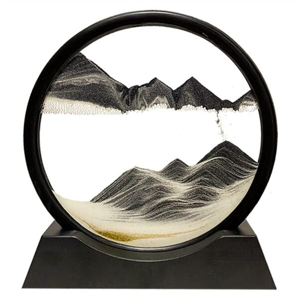 3D Moving Sand Art Lamp, Sand Lamp, Flowing Sand Painting - Sandscape Painting - Sand Clock - Moving Sand Art - Hourglass Sand Timer